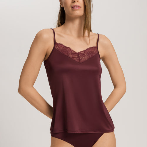 Lilith Lace Trim Camisole | Vivid Brown 70837-2421
