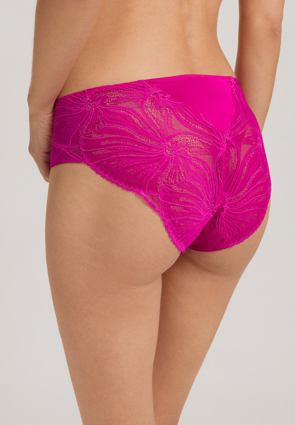 Lilith Lace Trim Hi-Cut Briefs | Very Berry 70841-1370