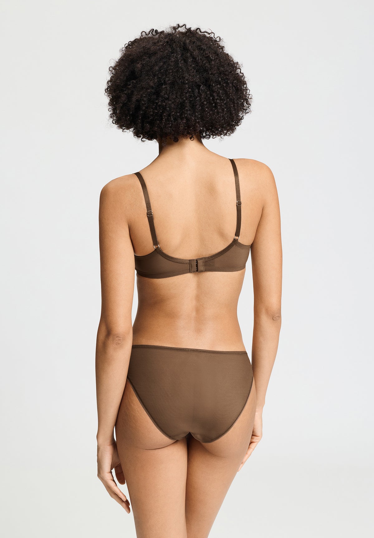 Smooth Illusion Semi-Transparent Tulle Soft Cup Bra | Natural Teak 70842-2768