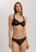Smooth Illusion Semi-Transaprent Tulle Underwire Bra | Black 70843-019