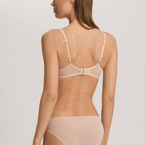 Smooth Illusion Semi-Transaprent Tulle Underwire Bra | Beige 70843-274