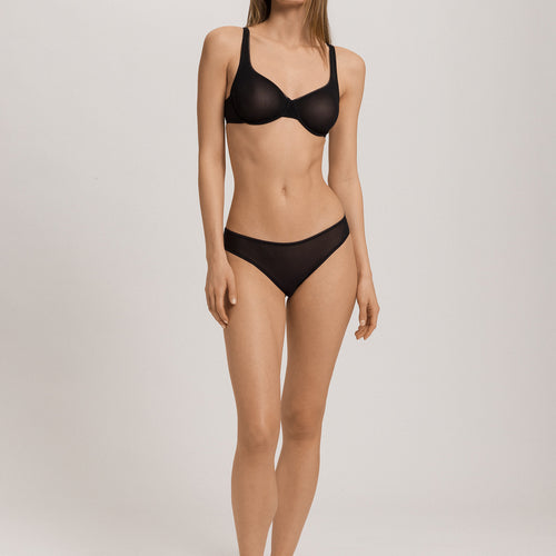 Smooth Illusion Semi-Transparent Tulle Bikini | Black 70844-019