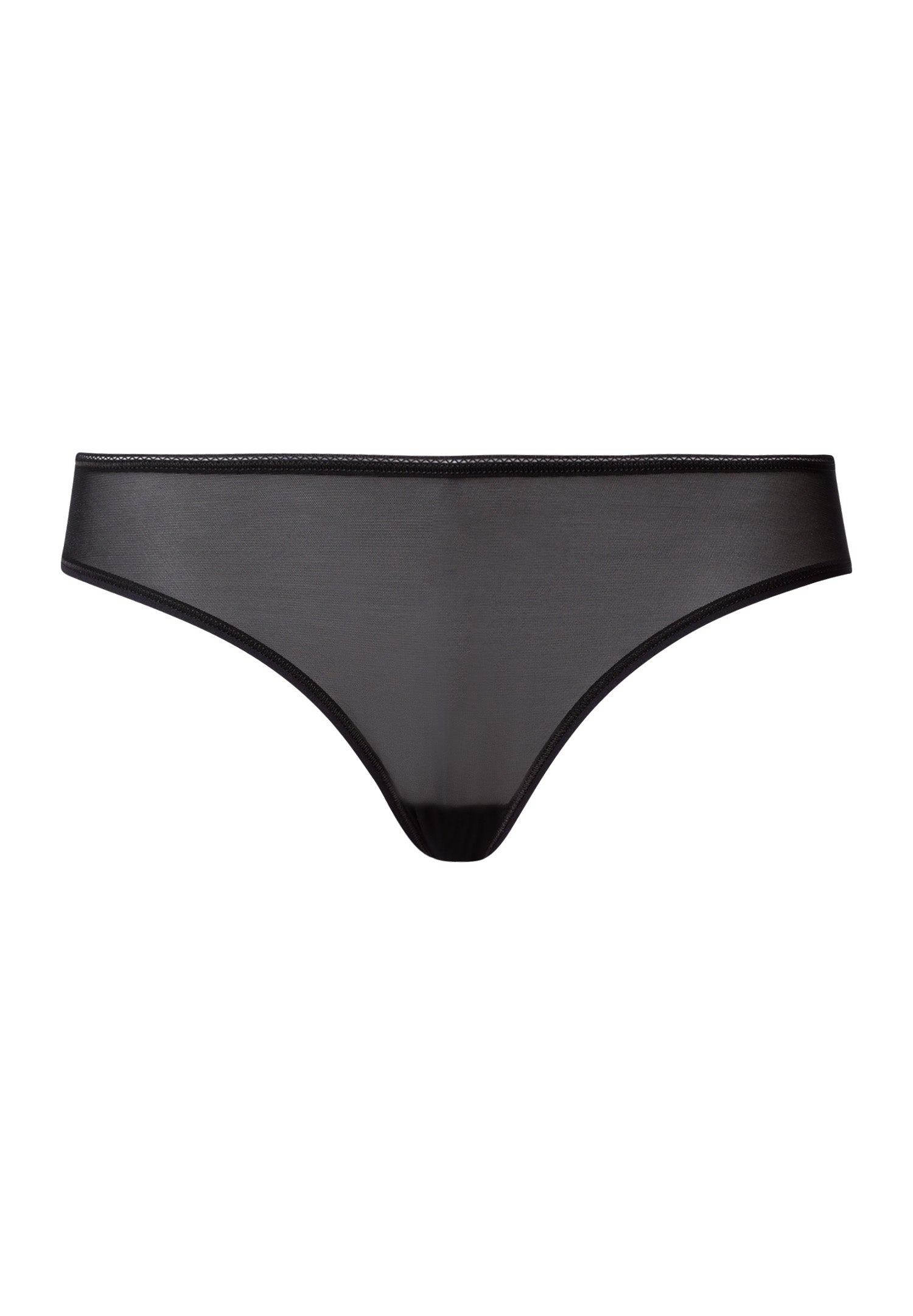Smooth Illusion Semi-Transparent Tulle Bikini | Black 70844-019