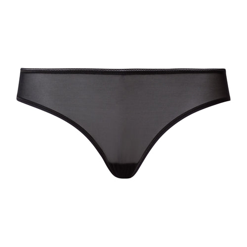 Smooth Illusion Semi-Transparent Tulle Bikini | Black 70844-019