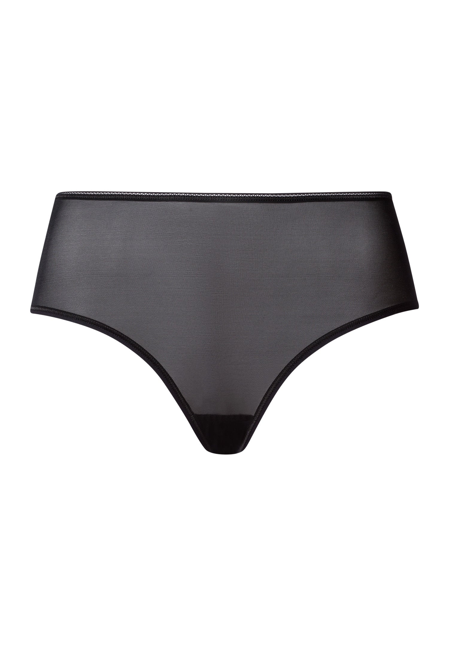 Smooth Illusion Semi-Transparent Tulle Full Briefs | Black 70845-019