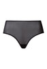 Smooth Illusion Semi-Transparent Tulle Full Briefs | Black 70845-019