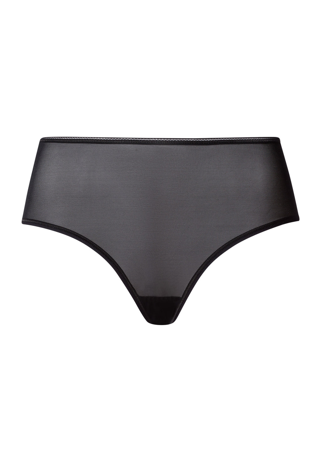 Smooth Illusion Semi-Transparent Tulle Full Briefs | Black 70845-019