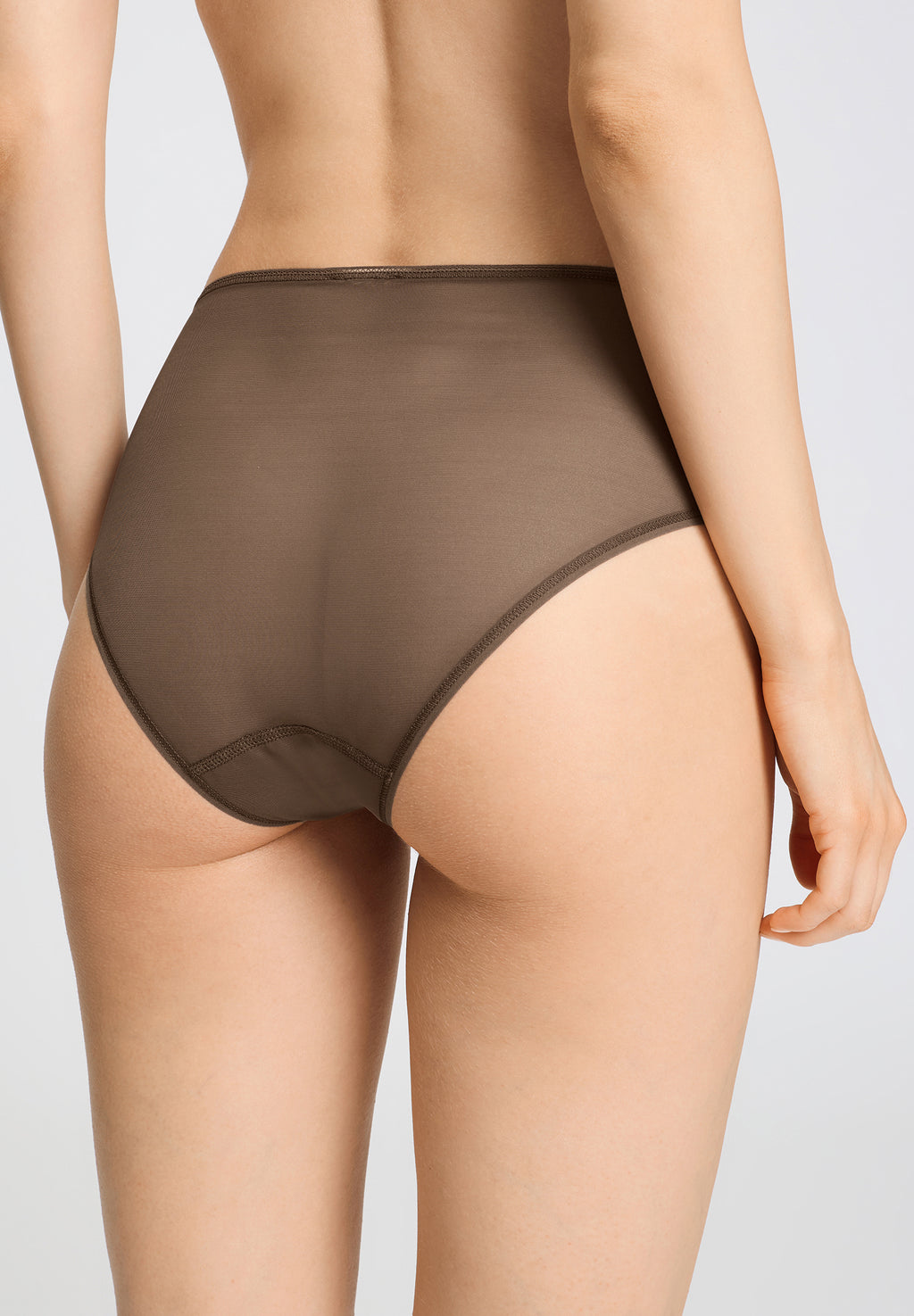Smooth Illusion Semi-Transparent Tulle Full Brief | Natural Teak 70845-2768