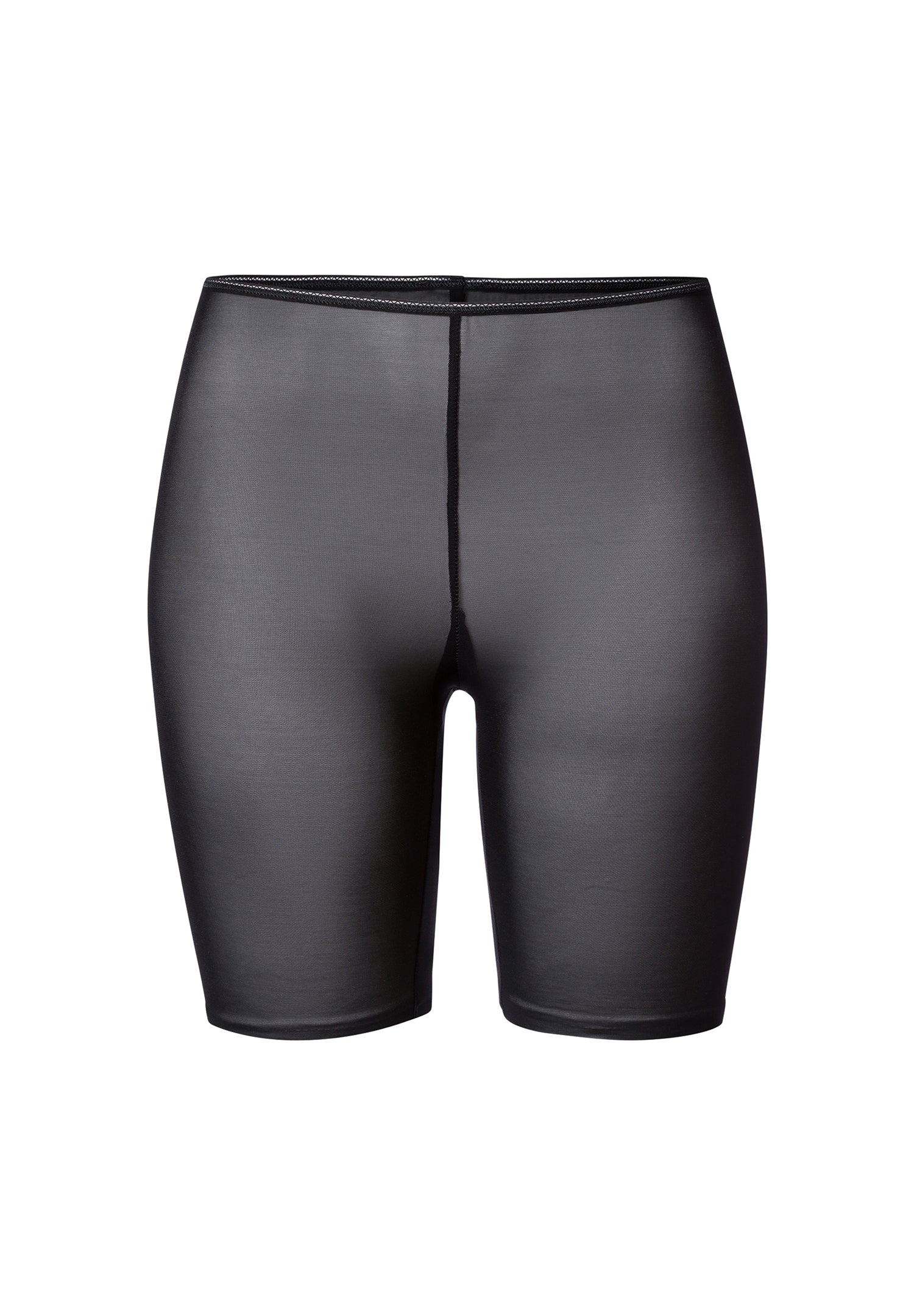 Black shorts on a white background
