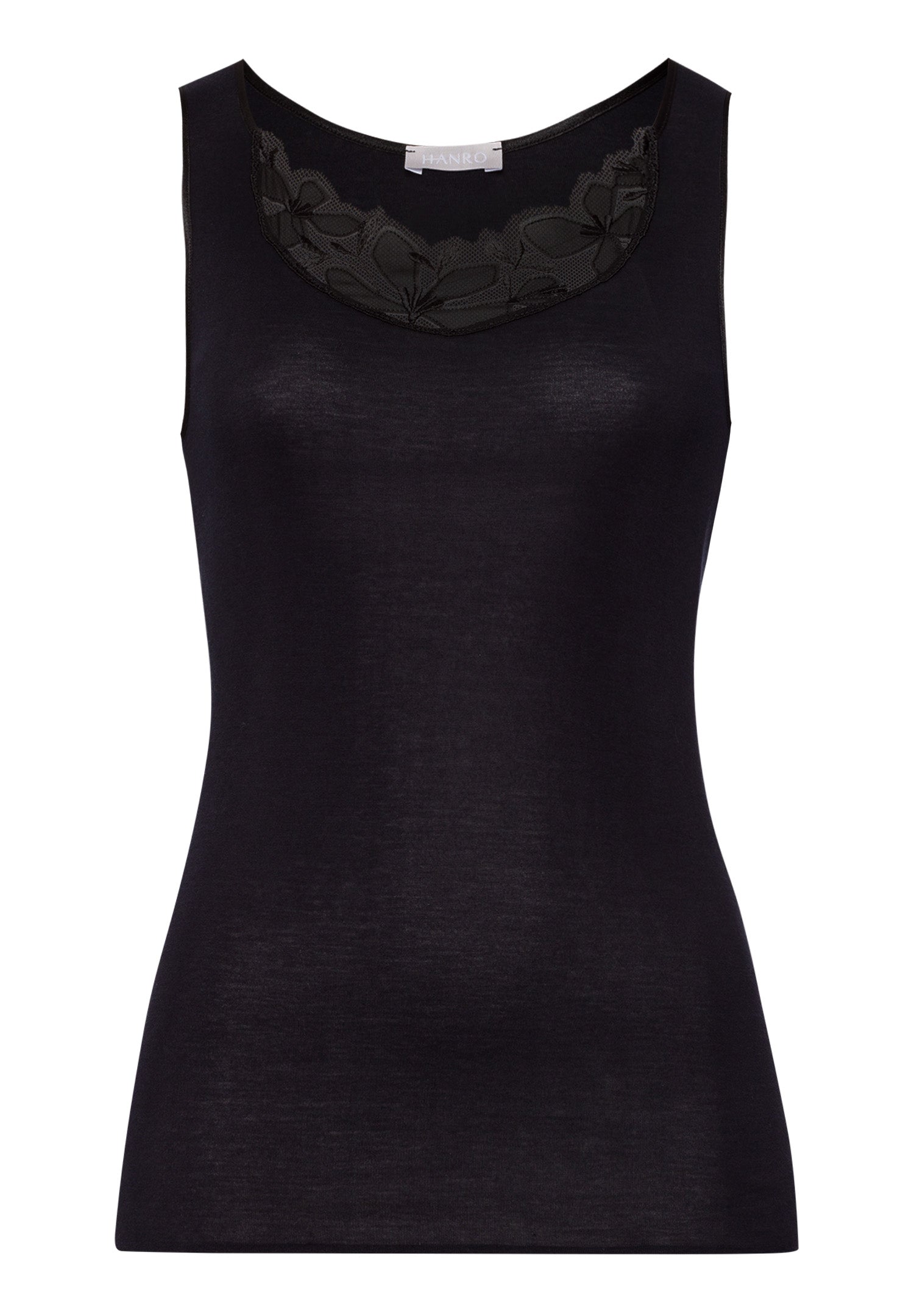 Kalea Floral Embroidered Tank Top | Black 70848-019