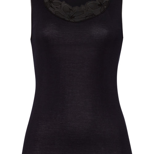 Kalea Floral Embroidered Tank Top | Black 70848-019