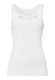Kalea Floral Embroidered Tank Top | Off White 70848-102