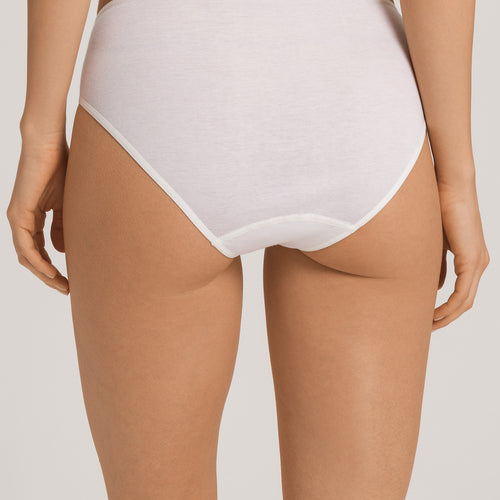 Kalea Floral Embroidered Hi-Cut Briefs | Off White 70849-102
