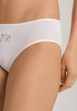 Kalea Floral Embroidered Hi-Cut Briefs | Off White 70849-102