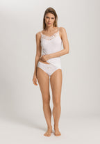 Kalea Floral Embroidered Hi-Cut Briefs | Off White 70849-102