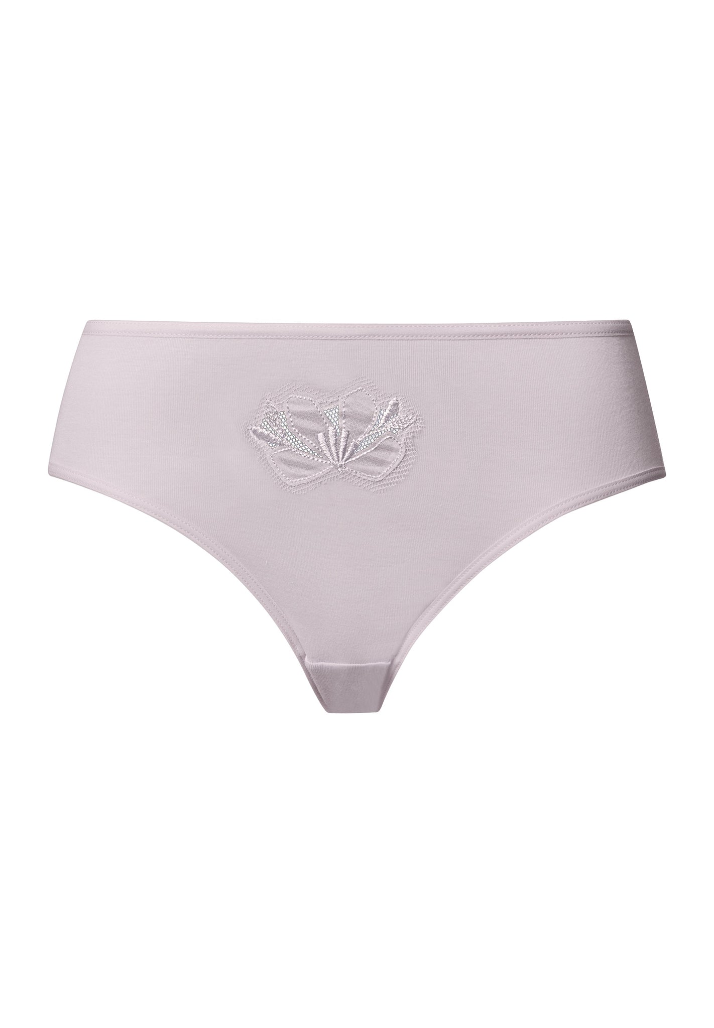 Kalea Floral Embroidered Hi-Cut Briefs | Pink Lavender 70849-2463