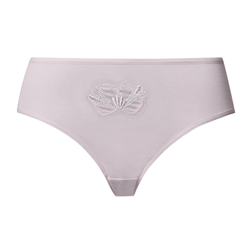 Kalea Floral Embroidered Hi-Cut Briefs | Pink Lavender 70849-2463