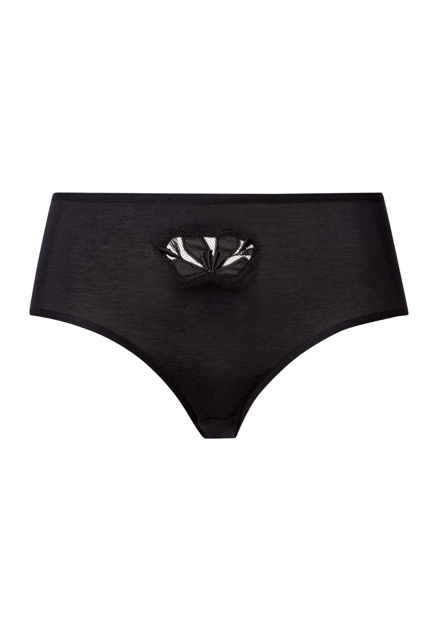Kalea Floral Embroidered Full Briefs | Black 70850-019