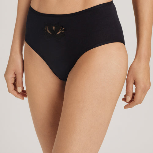 Kalea Floral Embroidered Full Briefs | Black 70850-019