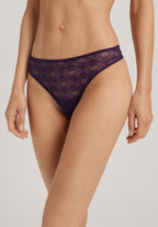 Ruby Geometric Lace Thong | Amethyst 70854-2431