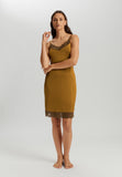 Gale Lace Trim V-Neck Bodydress | Golden Cumin 70873-2803