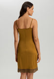 Gale Lace Trim V-Neck Bodydress | Golden Cumin 70873-2803
