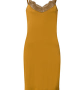 Gale Lace Trim V-Neck Bodydress | Golden Cumin 70873-2803