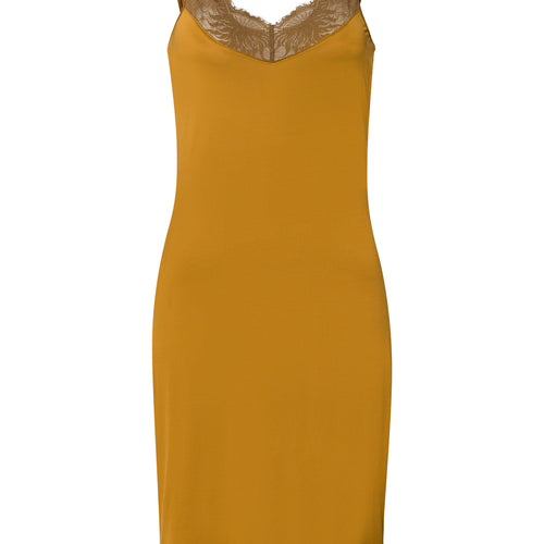 Gale Lace Trim V-Neck Bodydress | Golden Cumin 70873-2803