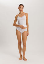 Belina Embroidered Cotton Hi-Cut Brief | White 70876-101