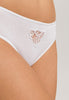 Belina Embroidered Cotton Hi-Cut Brief | White 70876-101