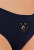 Belina Embroidered Cotton Hi-Cut Brief | Deep Navy 70876-1610