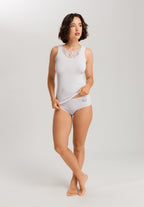 Belina Embroidered Cotton Full Brief | White 70877-101