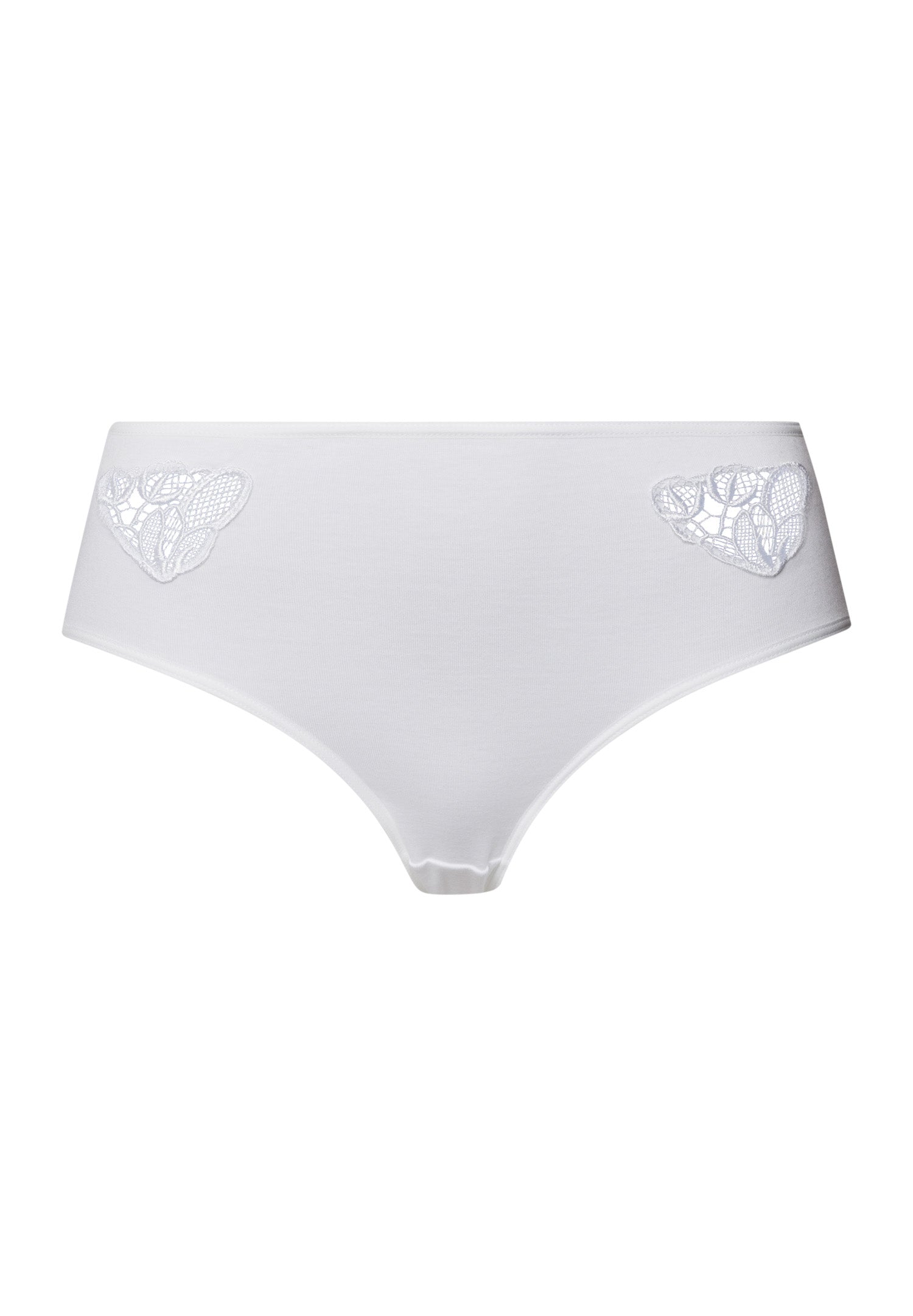 Belina Embroidered Cotton Full Brief | White 70877-101