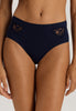 Belina Embroidered Cotton Full Brief | Deep Navy 70877-1610