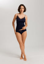 Belina Cotton V-Neck Camisole | Deep Navy 70878-1610