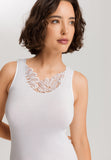 Belina Cotton Round Neck Tank Top | White 70879-101