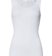 Belina Cotton Round Neck Tank Top | White 70879-101