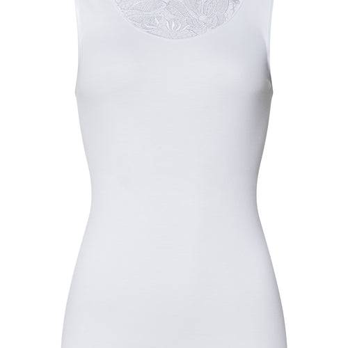 Belina Cotton Round Neck Tank Top | White 70879-101