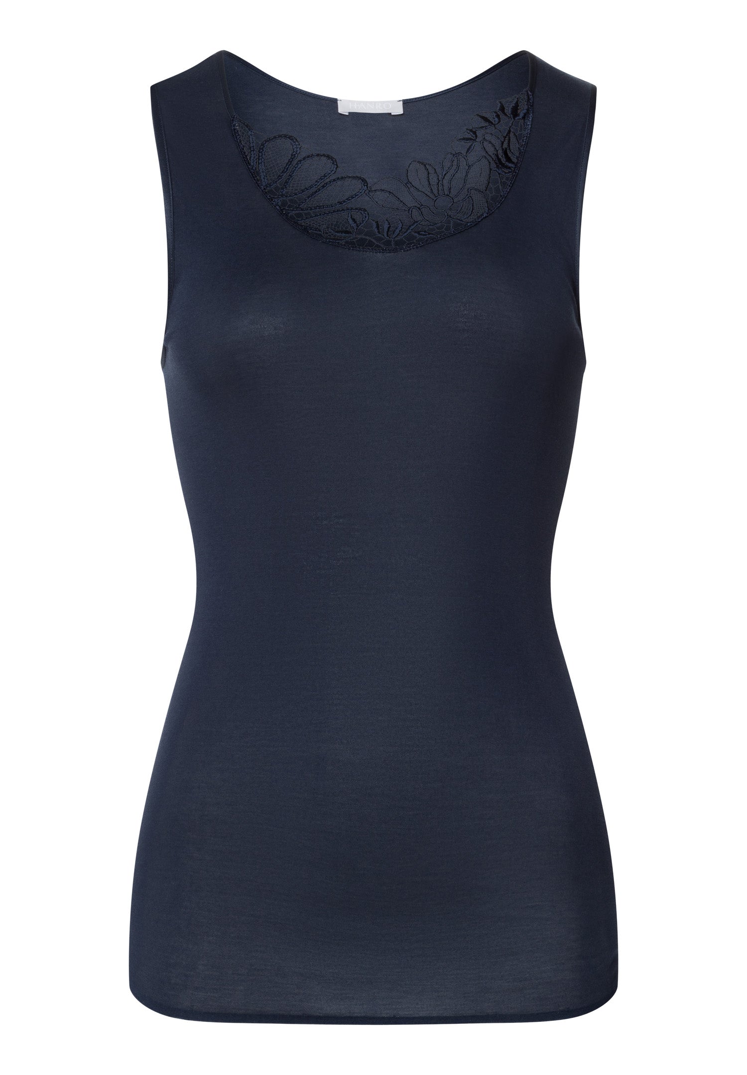 Belina Cotton Round Neck Tank Top | Deep Navy 70879-1610