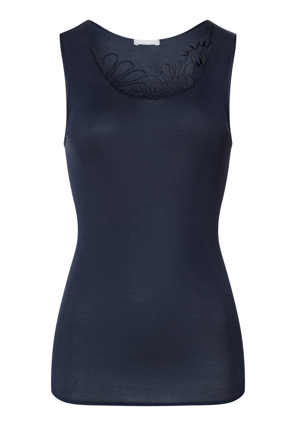 Belina Cotton Round Neck Tank Top | Deep Navy 70879-1610