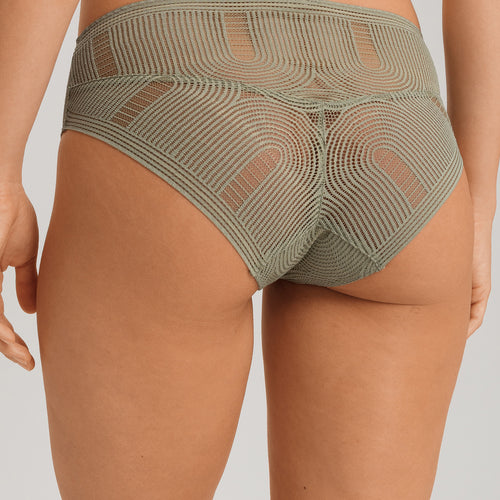 Martha Lace Hi-Cut Brief | Crystal Green 70884-2732