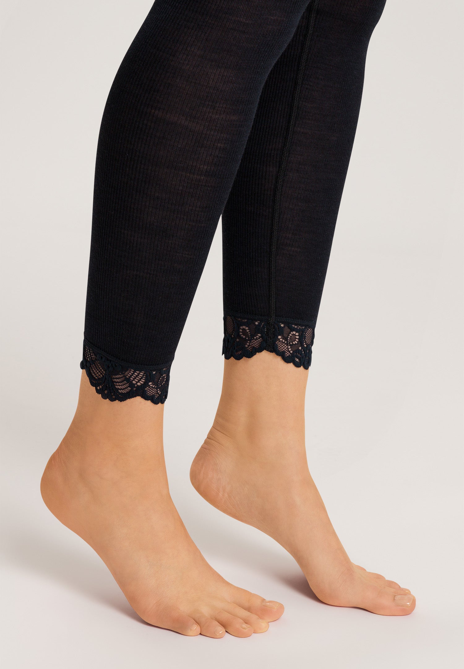 70910 Woolen Lace Leggings - 019 Black