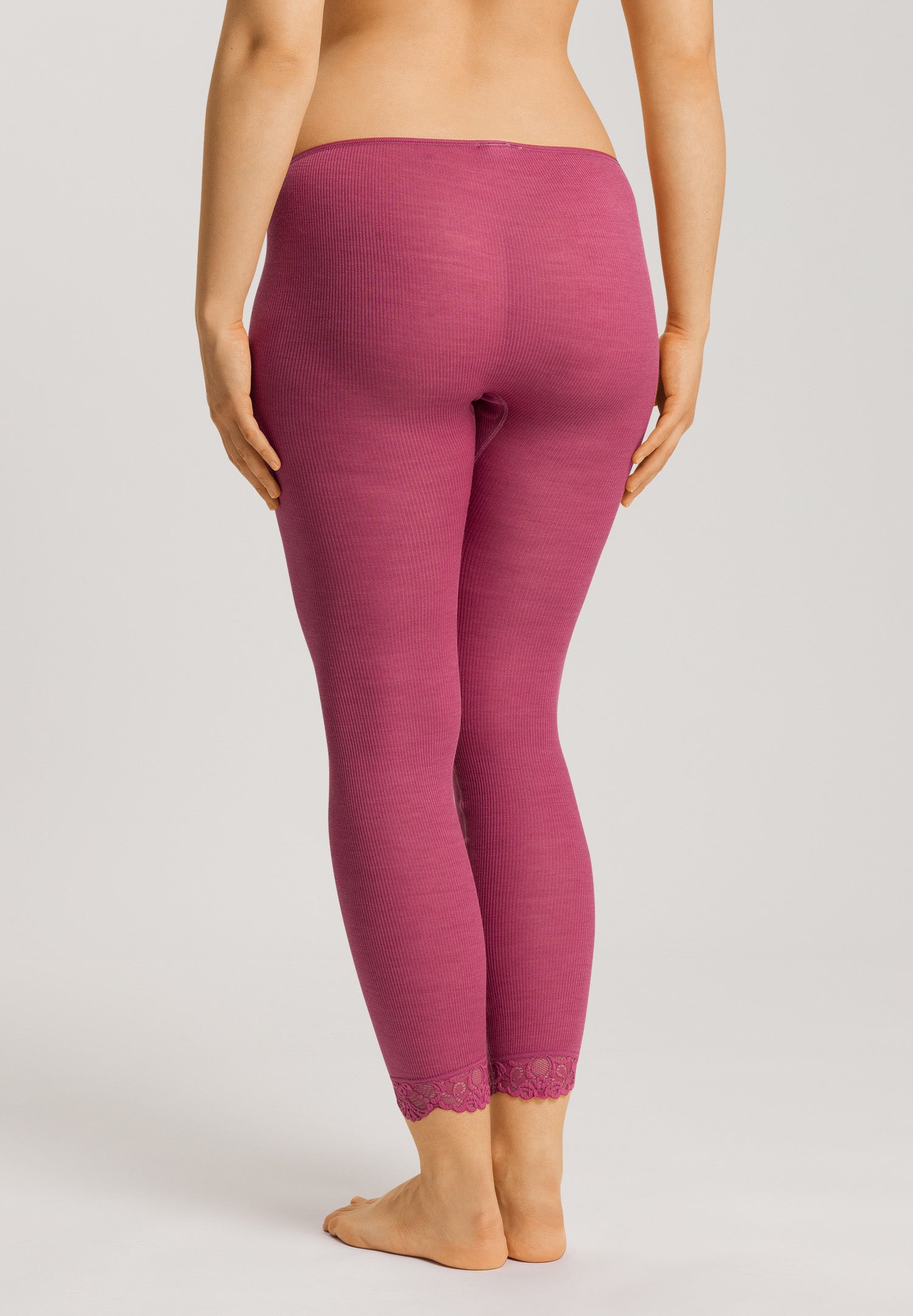 70910 Woolen Lace Leggings - 2414 Rose Wine