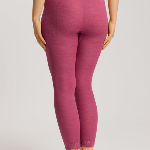 70910 Woolen Lace Leggings - 2414 Rose Wine