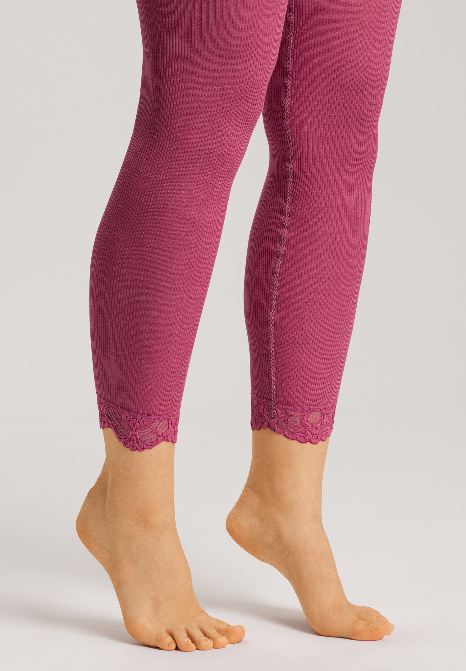 70910 Woolen Lace Leggings - 2414 Rose Wine