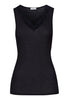 Woolen Lace Tank Top | Black 70912-019