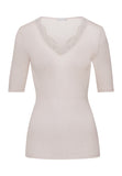 70913 Woolen Lace Short Sleeve Shirt - 2801 Pumice