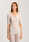 70913 Woolen Lace Short Sleeve Shirt - 2801 Pumice