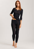 70915 Woolen Lace 3/4 Sleeve Shirt - 019 Black