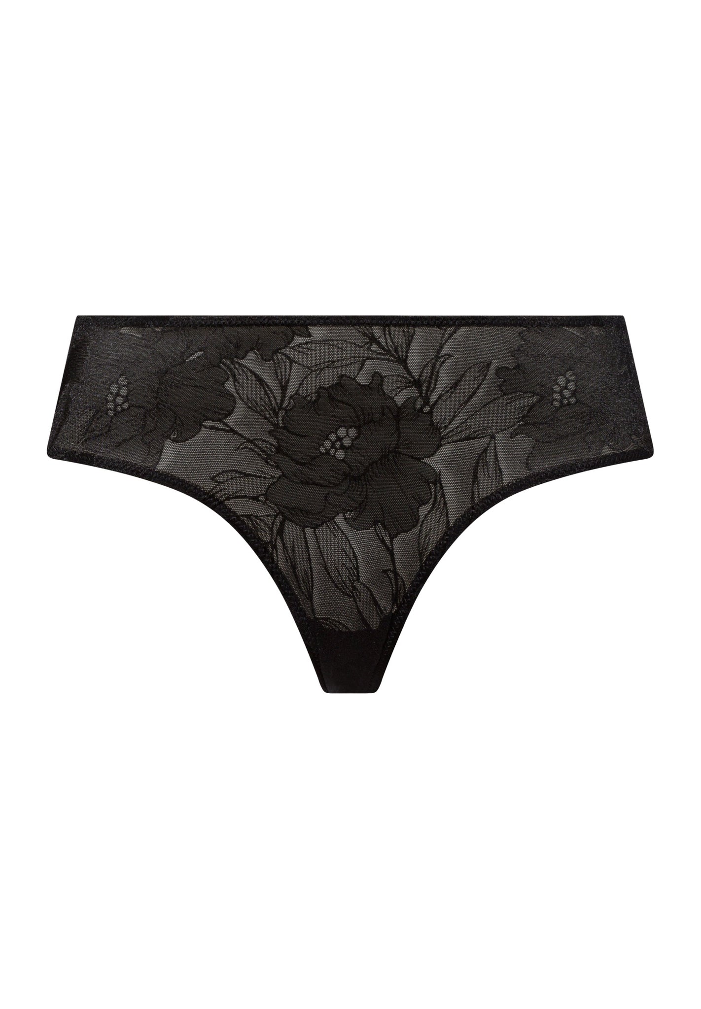 70927 Tina Hi Cut Brief - 2199 Black Beauty
